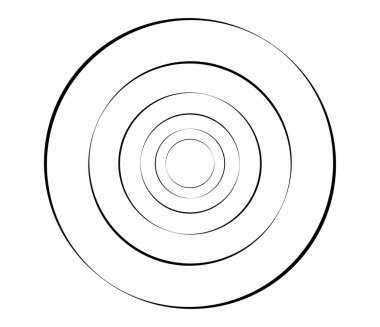 Eşmerkezli daireler, halkalar. Dairesel geometrik öge