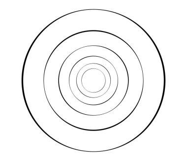 Eşmerkezli daireler, halkalar. Dairesel geometrik öge