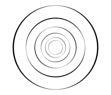 Eşmerkezli daireler, halkalar. Dairesel geometrik öge