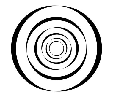 Eşmerkezli daireler, halkalar. Dairesel geometrik öge