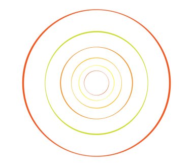 Eşmerkezli daireler, halkalar. Dairesel geometrik öge