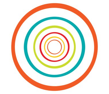 Eşmerkezli daireler, halkalar. Dairesel geometrik öge