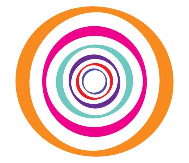 Eşmerkezli daireler, halkalar. Dairesel geometrik öge