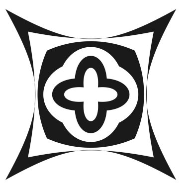 Soyut geometrik sembol, ikon vektör grafikleri, illüstrasyon. Stock vektör illüstrasyonu, klip- art grafikleri