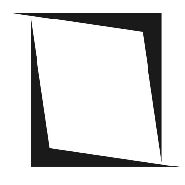 Soyut geometrik sembol, ikon vektör grafikleri, illüstrasyon. Stock vektör illüstrasyonu, klip- art grafikleri