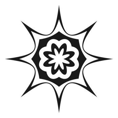 Soyut geometrik sembol, ikon vektör grafikleri, illüstrasyon. Stock vektör illüstrasyonu, klip- art grafikleri