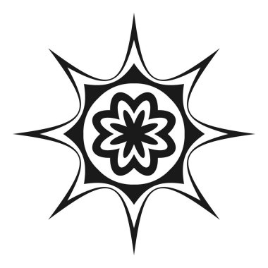 Soyut geometrik sembol, ikon vektör grafikleri, illüstrasyon. Stock vektör illüstrasyonu, klip- art grafikleri