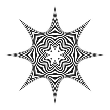 Soyut geometrik sembol, ikon vektör grafikleri, illüstrasyon. Stock vektör illüstrasyonu, klip- art grafikleri