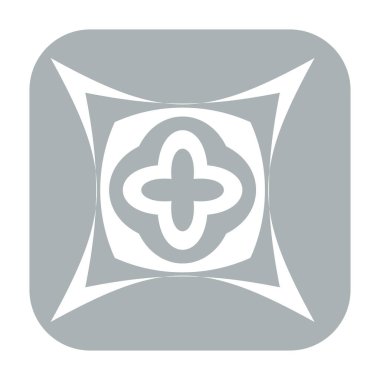 Soyut geometrik sembol, ikon vektör grafikleri, illüstrasyon. Stock vektör illüstrasyonu, klip- art grafikleri