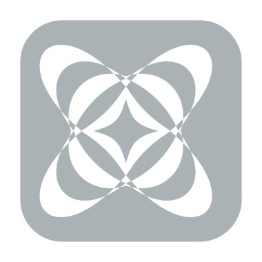 Soyut geometrik sembol, ikon vektör grafikleri, illüstrasyon. Stock vektör illüstrasyonu, klip- art grafikleri