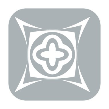 Soyut geometrik sembol, ikon vektör grafikleri, illüstrasyon. Stock vektör illüstrasyonu, klip- art grafikleri