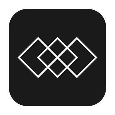 Soyut geometrik sembol, ikon vektör grafikleri, illüstrasyon. Stock vektör illüstrasyonu, klip- art grafikleri