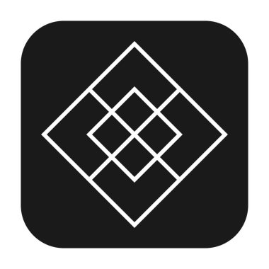 Soyut geometrik sembol, ikon vektör grafikleri, illüstrasyon. Stock vektör illüstrasyonu, klip- art grafikleri