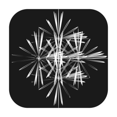 Soyut geometrik sembol, ikon vektör grafikleri, illüstrasyon. Stock vektör illüstrasyonu, klip- art grafikleri