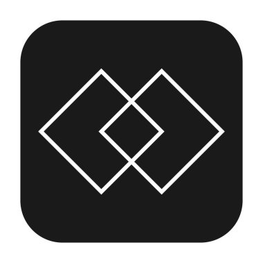 Soyut geometrik sembol, ikon vektör grafikleri, illüstrasyon. Stock vektör illüstrasyonu, klip- art grafikleri