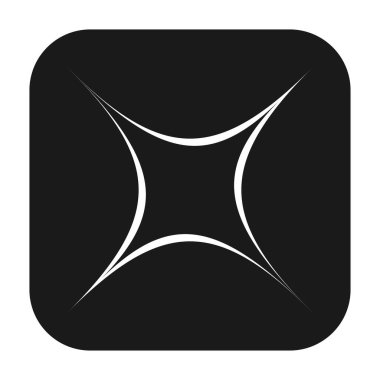 Soyut geometrik sembol, ikon vektör grafikleri, illüstrasyon. Stock vektör illüstrasyonu, klip- art grafikleri