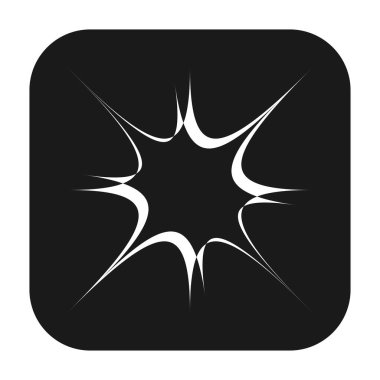 Soyut geometrik sembol, ikon vektör grafikleri, illüstrasyon. Stock vektör illüstrasyonu, klip- art grafikleri