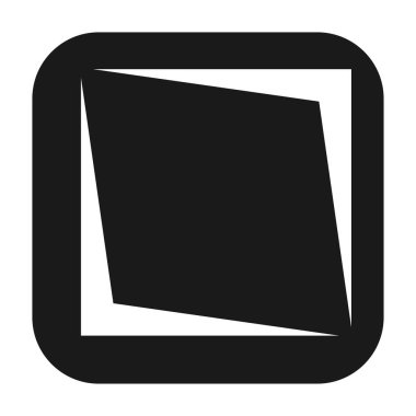 Soyut geometrik sembol, ikon vektör grafikleri, illüstrasyon. Stock vektör illüstrasyonu, klip- art grafikleri