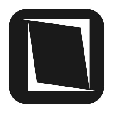 Soyut geometrik sembol, ikon vektör grafikleri, illüstrasyon. Stock vektör illüstrasyonu, klip- art grafikleri