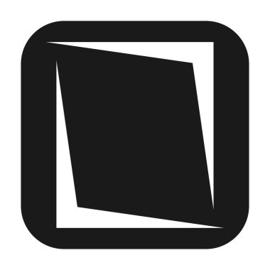 Soyut geometrik sembol, ikon vektör grafikleri, illüstrasyon. Stock vektör illüstrasyonu, klip- art grafikleri