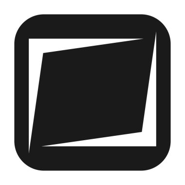 Soyut geometrik sembol, ikon vektör grafikleri, illüstrasyon. Stock vektör illüstrasyonu, klip- art grafikleri