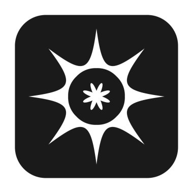 Soyut geometrik sembol, ikon vektör grafikleri, illüstrasyon. Stock vektör illüstrasyonu, klip- art grafikleri