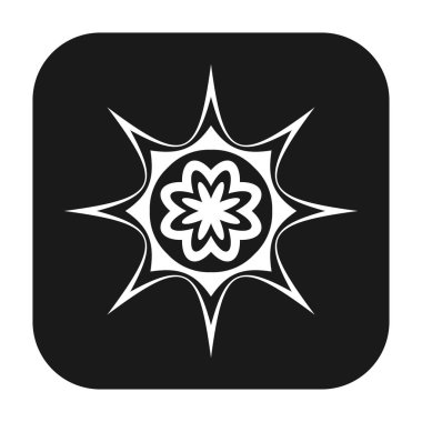 Soyut geometrik sembol, ikon vektör grafikleri, illüstrasyon. Stock vektör illüstrasyonu, klip- art grafikleri