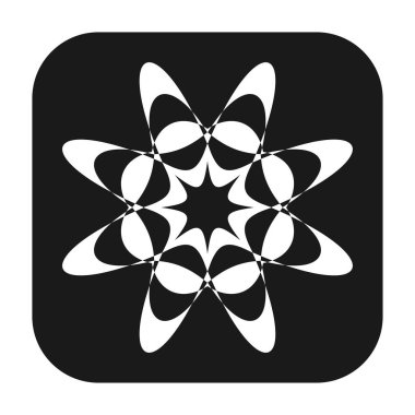 Soyut geometrik sembol, ikon vektör grafikleri, illüstrasyon. Stock vektör illüstrasyonu, klip- art grafikleri