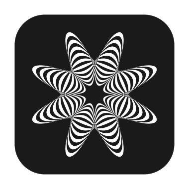 Soyut geometrik sembol, ikon vektör grafikleri, illüstrasyon. Stock vektör illüstrasyonu, klip- art grafikleri