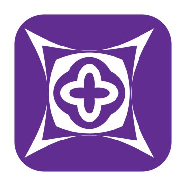 Soyut geometrik sembol, ikon vektör grafikleri, illüstrasyon. Stock vektör illüstrasyonu, klip- art grafikleri