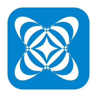 Soyut geometrik sembol, ikon vektör grafikleri, illüstrasyon. Stock vektör illüstrasyonu, klip- art grafikleri