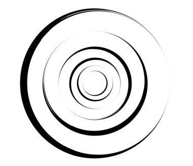 Eşmerkezli daireler, halkalar. Dairesel geometrik öge