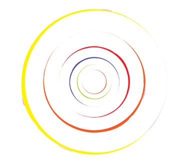 Eşmerkezli daireler, halkalar. Dairesel geometrik öge