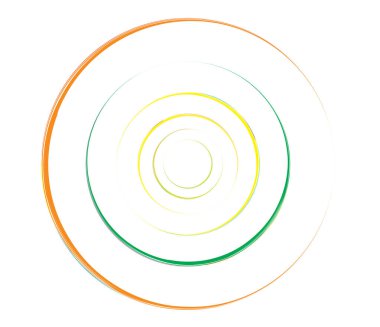 Eşmerkezli daireler, halkalar. Dairesel geometrik öge