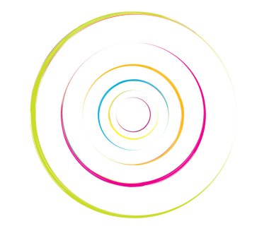 Eşmerkezli daireler, halkalar. Dairesel geometrik öge