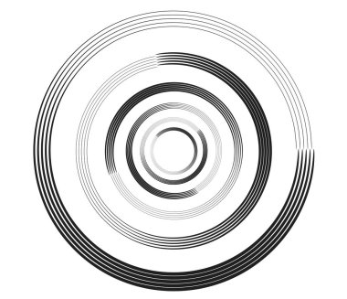 Eşmerkezli daireler, halkalar. Dairesel geometrik öge