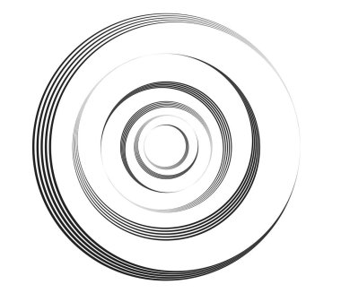 Eşmerkezli daireler, halkalar. Dairesel geometrik öge