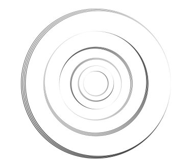 Eşmerkezli daireler, halkalar. Dairesel geometrik öge