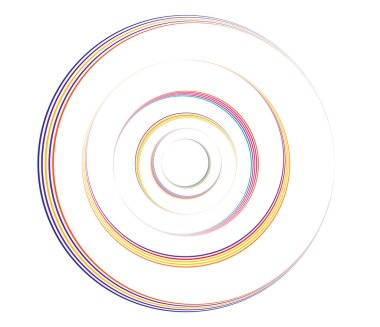 Eşmerkezli daireler, halkalar. Dairesel geometrik öge