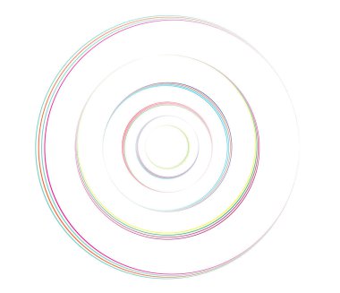 Eşmerkezli daireler, halkalar. Dairesel geometrik öge