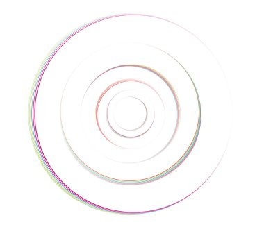 Eşmerkezli daireler, halkalar. Dairesel geometrik öge