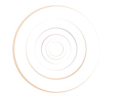 Eşmerkezli daireler, halkalar. Dairesel geometrik öge