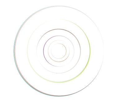 Eşmerkezli daireler, halkalar. Dairesel geometrik öge