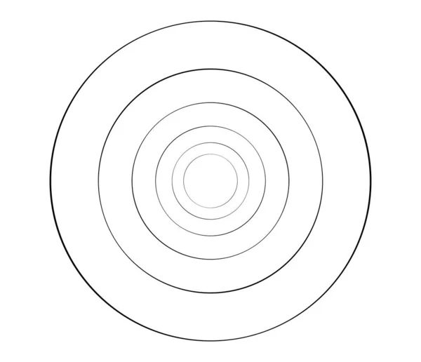 Concentric Circles Rings Circular Geometric Element — Vettoriale Stock