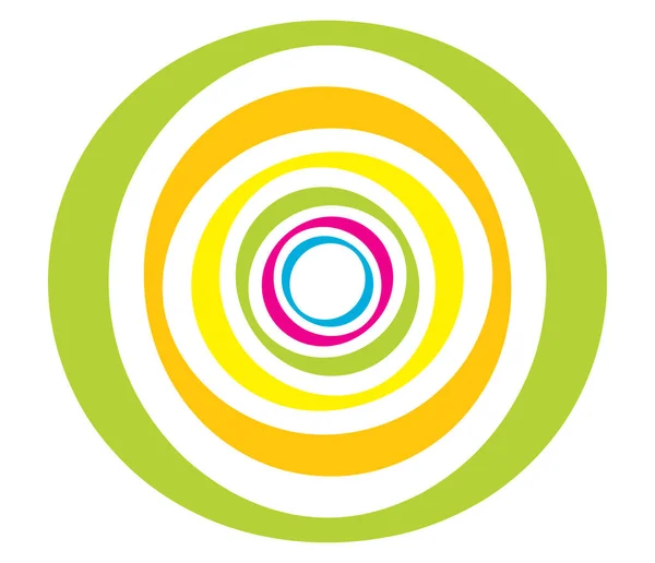 Concentric Circles Rings Circular Geometric Element — Vector de stock