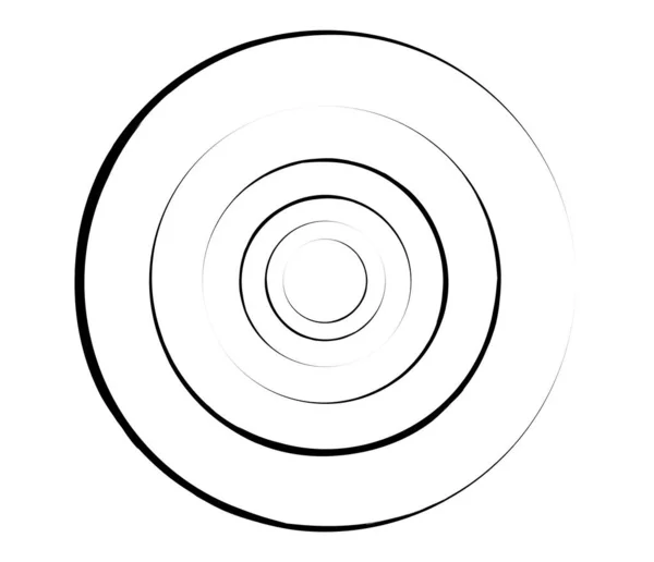 Concentric Circles Rings Circular Geometric Element — ストックベクタ