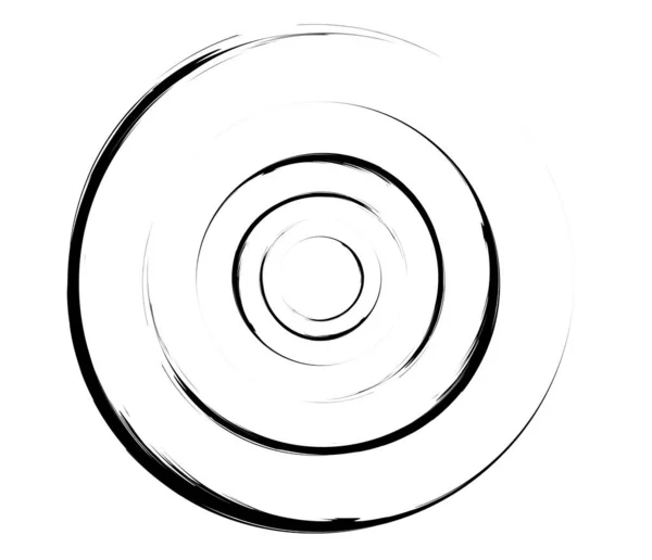 Cercuri Concentrice Inele Element Geometric Circular — Vector de stoc