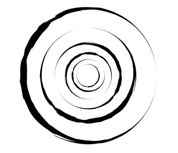 Cercles Concentriques Anneaux Élément Géométrique Circulaire — Image vectorielle
