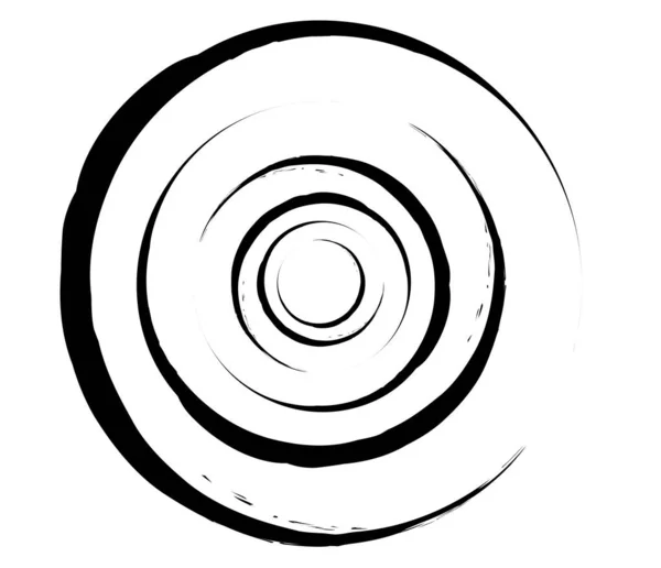 Cerchi Concentrici Anelli Elemento Geometrico Circolare — Vettoriale Stock