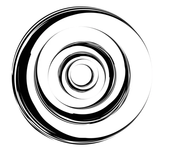 Círculos Concêntricos Anéis Elemento Geométrico Circular — Vetor de Stock